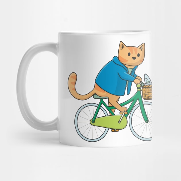 Bicycle Cat by Doodlecats 